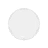 9 In. Clear Victorian Design Plates | 40 Count